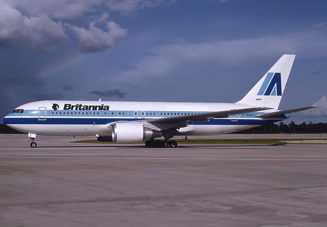G-BYAA - Boeing 767-204ER - Britannia - KMCO - Aug 1992