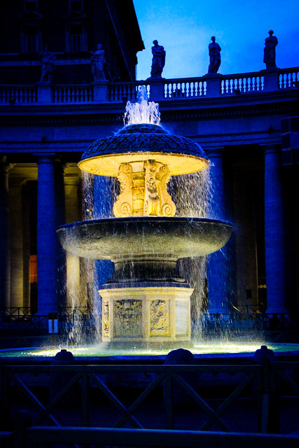 Fountain, Saint Peter’s square, Rome