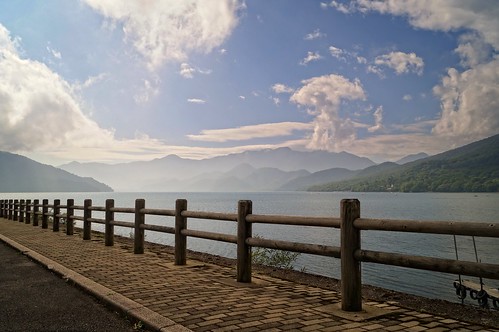 chuzenji lake mountains water sky clouds landscape japan nikko jossiek