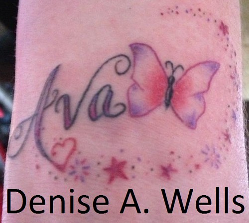 Ava name tattoo design by Denise A. Wells