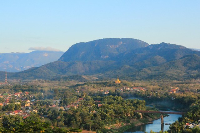 Town of Luang Prabang Laos in Afternoon Light (UNESCO World Heritage Site)