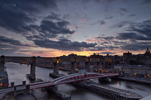 longexposure sunset water canon newcastle ian sundown tyne tynebridge northumberland northeast swingbridge flanagan 550d canon1885mm canon550d ianflanagan