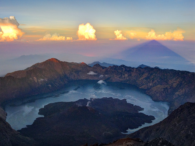 View from the Summit of Rinjani Volcano (HDR)
