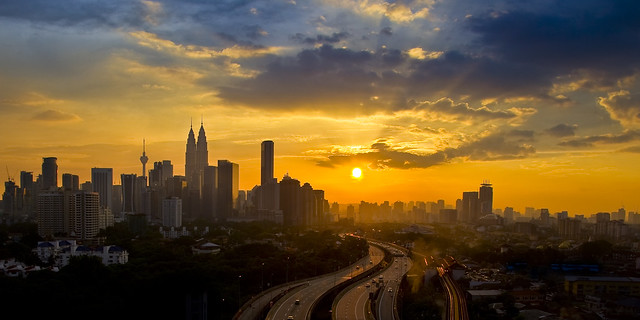 Kuala Lumpur in panorama