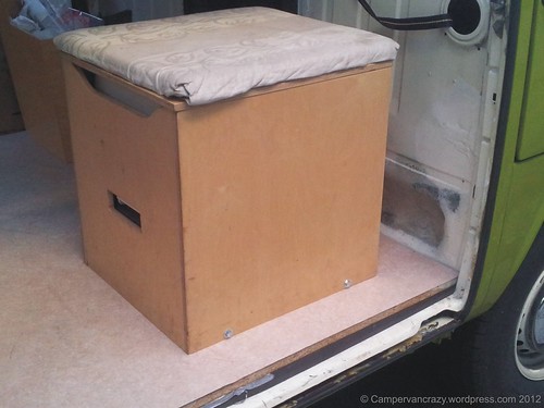 Porta Potti Box Installed | by campervancrazy