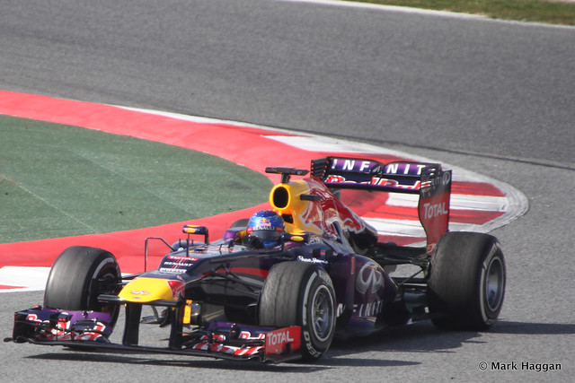Sebastian Vettel in his Red Bull in Formula One Winter Testing, 3rd March 2013
