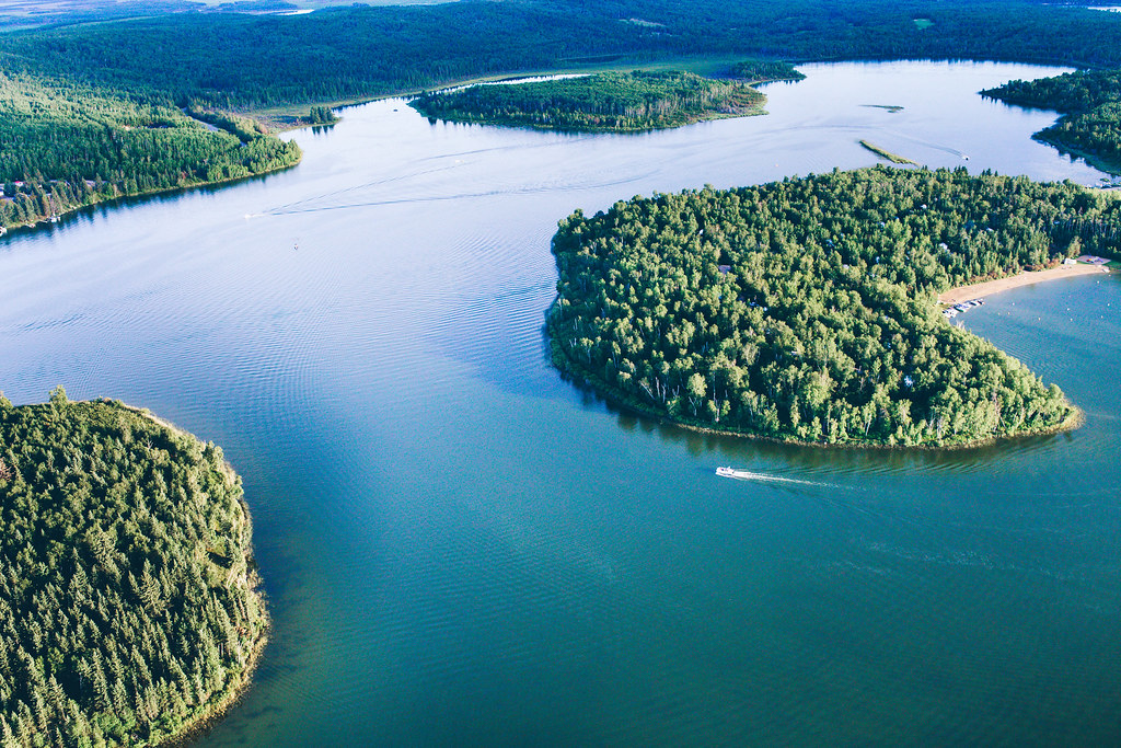 Loon Lake, Saskatchewan Aerial view of a lake in Northern … Flickr