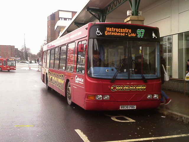 4838 GNE Crusader Wright Renown on the Highwayman 97 to Metrocentre