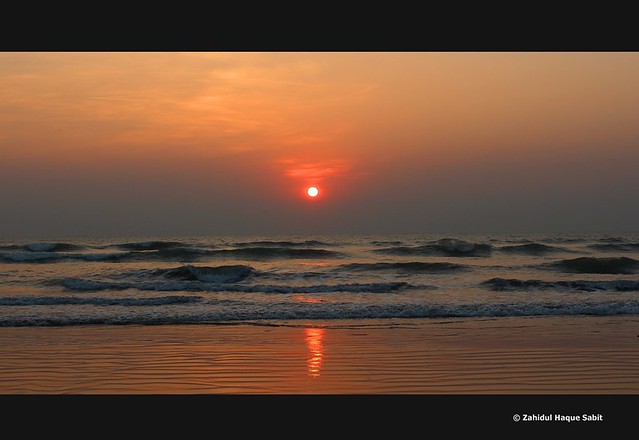 Sunset at Himchori Sea Beach