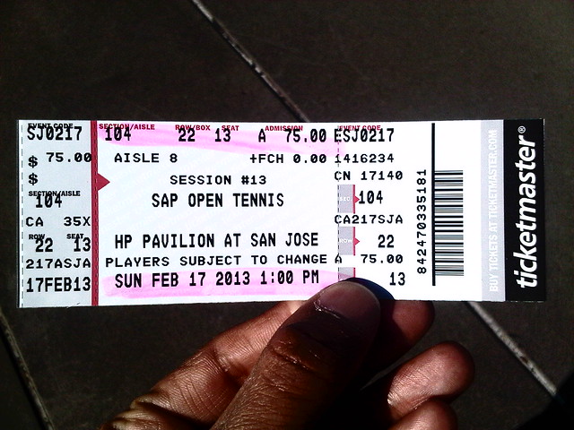 SAP Open Tennis Final, Milos Raonic vs Tommy Haas, HP Pavillion, San Jose California USA, Sunday February 17 2013 - 001