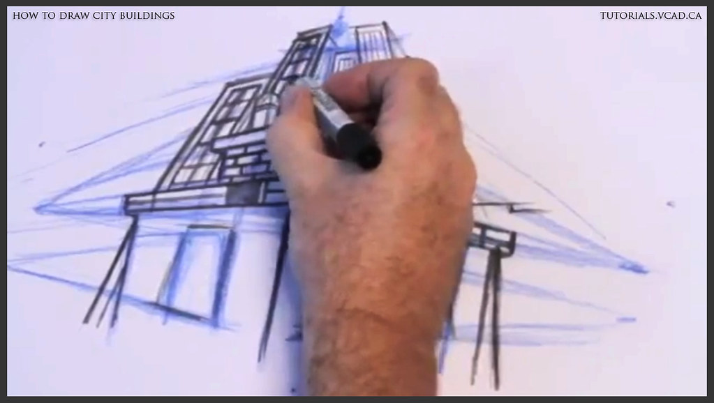 learn how to draw city buildings 024 | Visual College of Art… | Flickr
