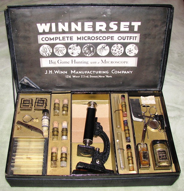 Vintage Winnerset Microscope Set,  J.H. Winn Manufacturing Company