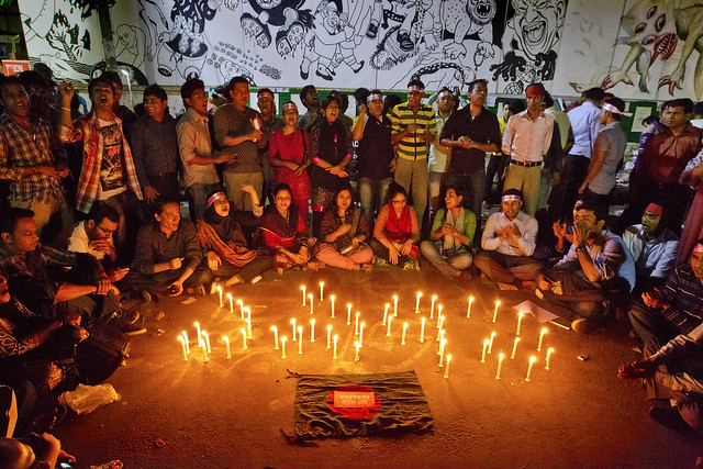 TTL's protest in Shahabag Dhaka 12 feb 2013