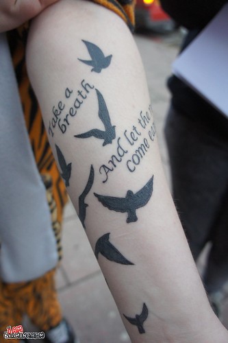 All Time Low | Birmingham | Fan ATL song lyrics tattoo on … | Flickr