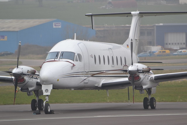 Private Wings Beech 1900D(Earwig!), D-COCA, at Exeter Airport