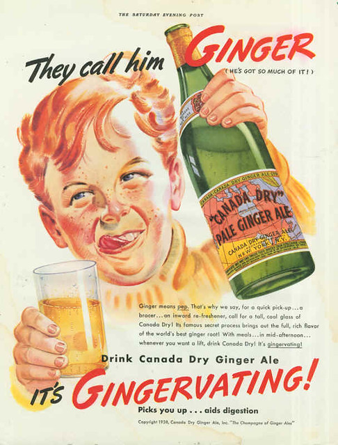 Canada Dry Ginger Ale ad, 1930s