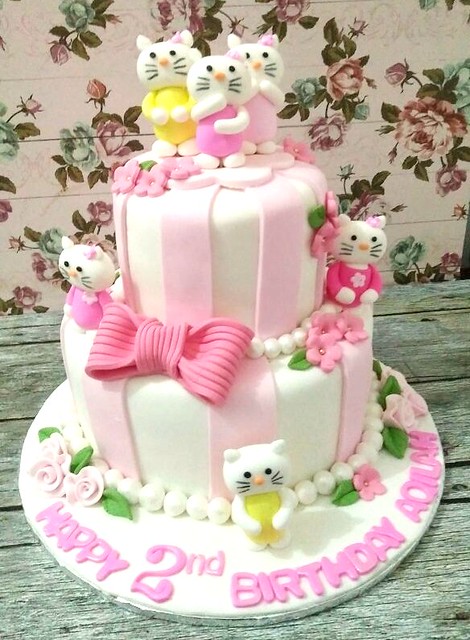 Birthday Cake Tingkat tema Hello Kitty