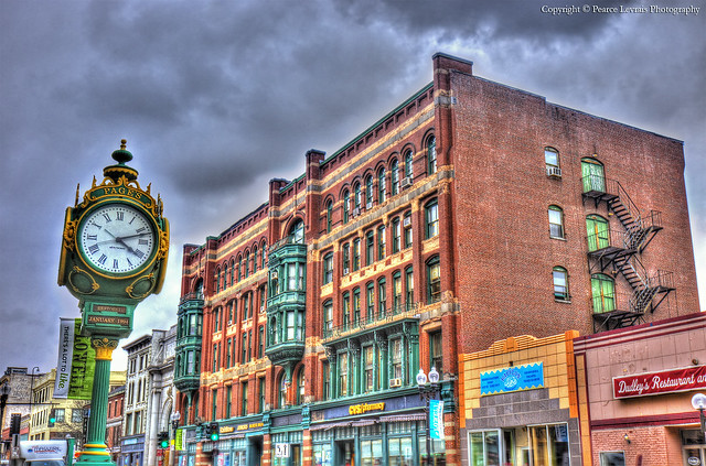 Deth Thomas Clock in downtown Lowell