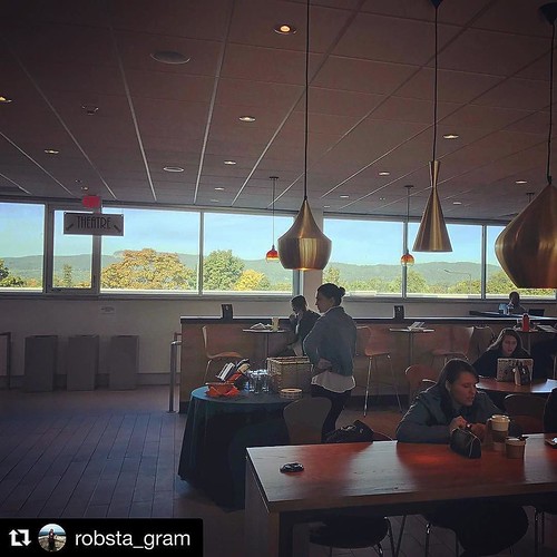 Thankful for a real @starbucks on campus and for the view from the cafe. It's been so long I forgot how beautiful it is! #npsocial #newpaltz #starbucks #ridge #gunks #mohonk #npalumni #Repost @robsta_gram