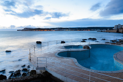 L'Escala by cloveras, Before sunrise. 10 second exposure, one of many variants. 5ºC and very windy - a cold start of the d