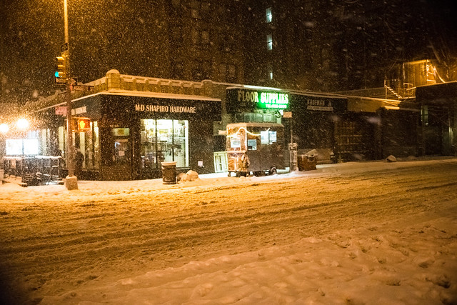 Snow on Lafayette Street
