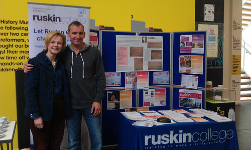 Christopher Eccleston visits Ruskin stand