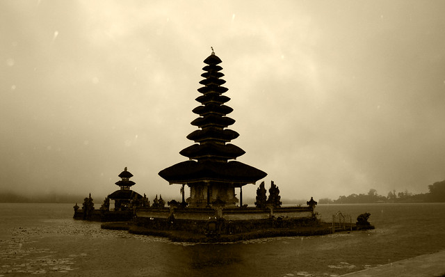 Ulun Danu Temple complex at Lake Bratan, Bedugul, Bali
