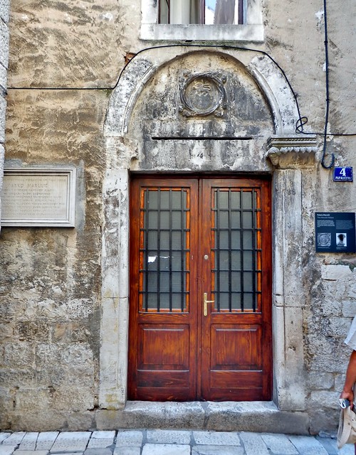 Croatia - Split, Marulič Palace front door