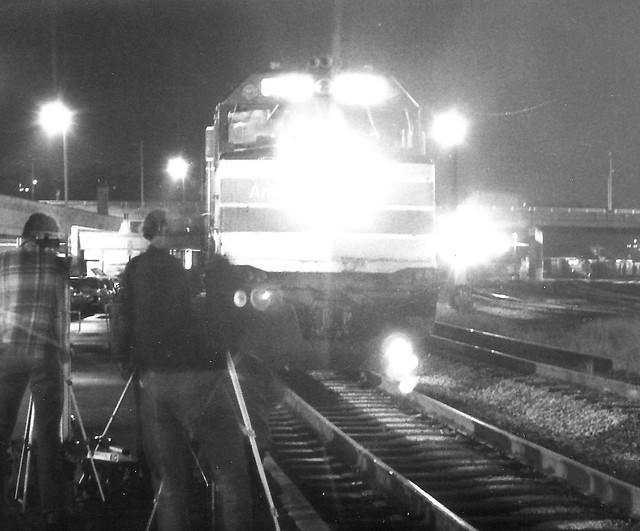 Amtrak's Shenandoah at night in Cumberland