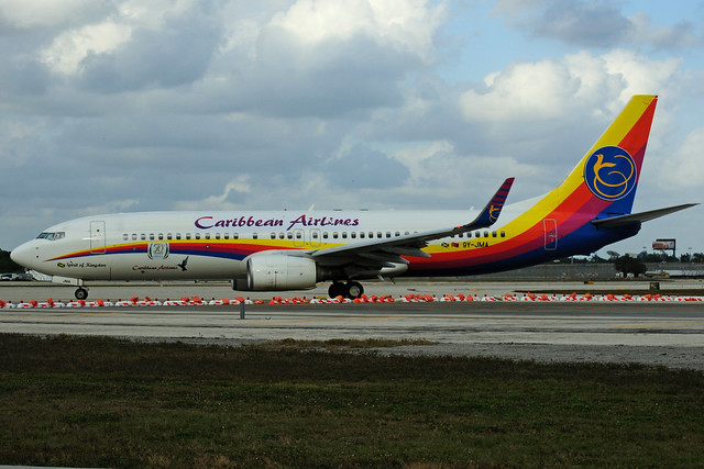 9Y-JMA (Caribbean Airlines - Air Jamaica colours)