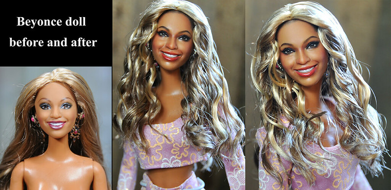 Beyonce custom 11 1/2 inch doll repaint by Noel Cruz