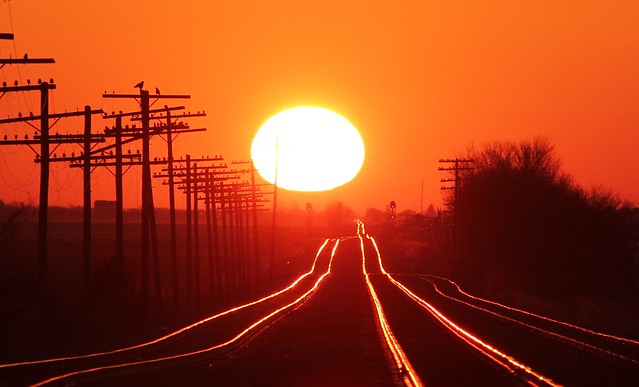 Sunrise on the rails