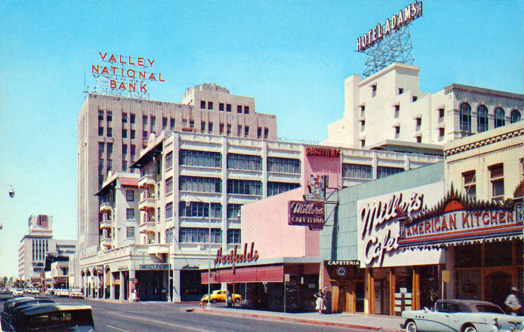 downtown vintage phoenix arizona 1950's | Valley National Ba… | Flickr