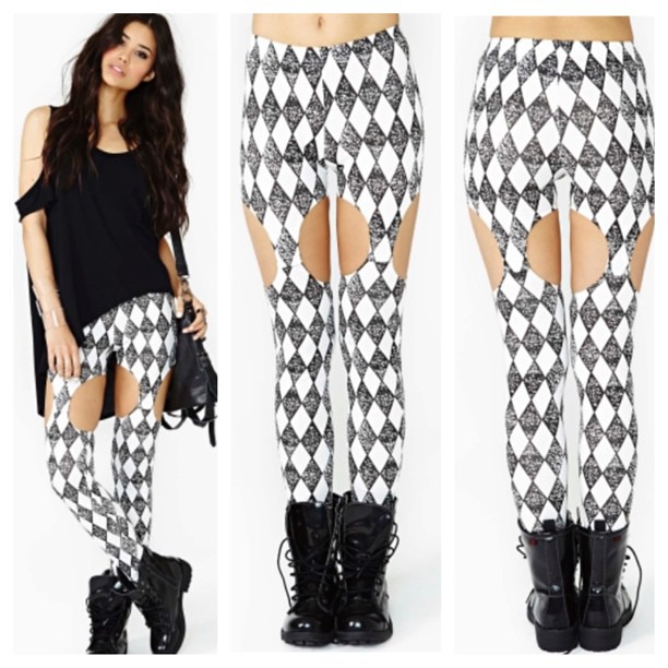 Seriously cool chap leggings featuring cutout detailing an… | Flickr