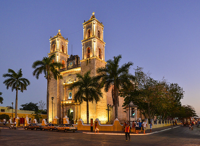 Iglesia de San Gervasio, Valladolid, Yucatan, Mexico.