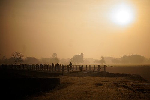 morning nepal sunrise dawn golden village hour biratnagar
