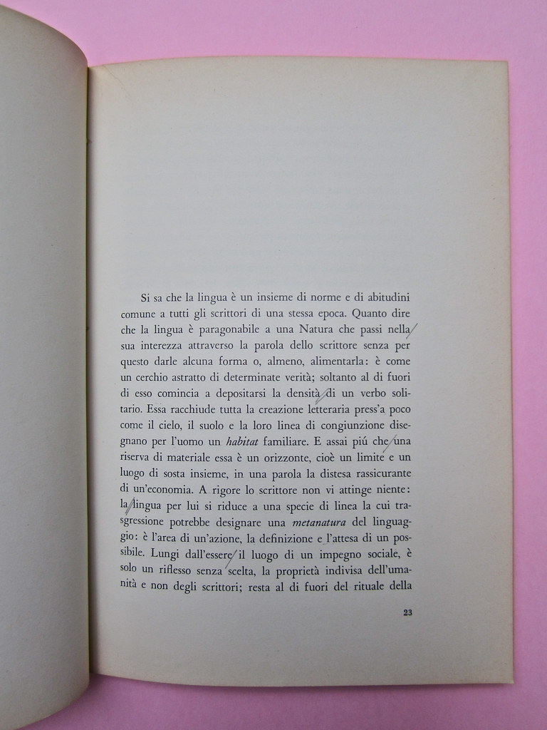 Roland Barthes, Il grado zero della scrittura. Lerici edit… | Flickr