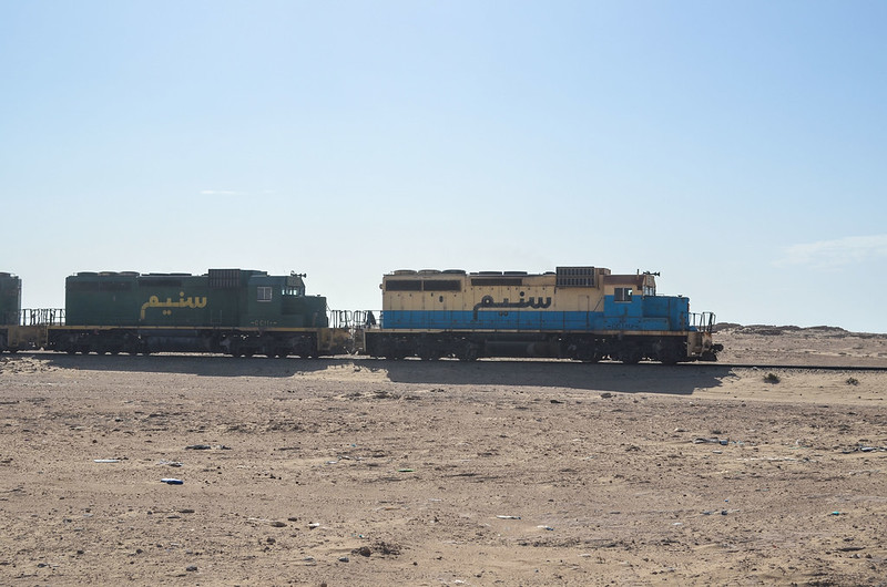 Longest iron ore train in Mauritania, Nouadhibou