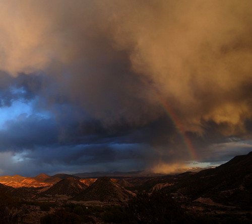 Adjustments Were Made by ikewinski, Crop and levelssunset mountains clouds desert rainbows