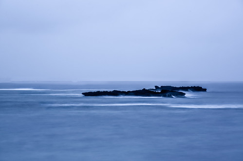 blue sea abstract rain japan coast nikon long exposure surf time smooth foggy rainy monsoon okinawa miyakojima d800 ishigaki