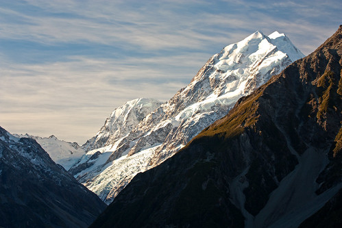 Mount Cook by adeshfr, at sunsetautumn sunset newzealand fall day cloudy sunny nz mtcook southisland aotearoa neuseeland ni
