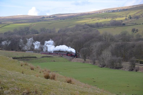 eastlancsrailway steam engine loco locomotive train track hills trees fields grass countryside rural 260 mogul woods woodland