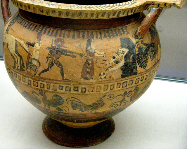 Heracles rescues Hesione from the seamonster Ketos