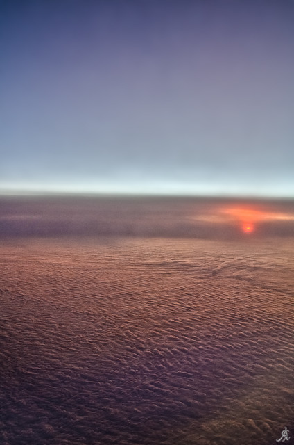 Sunset .... over the clouds
