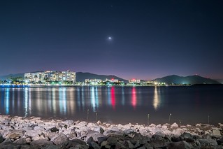 Night View to Cairns Esplanade