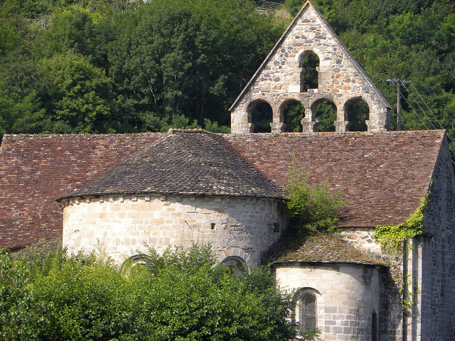 Chevet, Beaulieu-sur-Dordogne, Corrèze, France.
