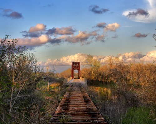 railroad sunset clouds texas dusk railroadtrestle austincounty wallistexas abandonedrailroadtrestle austincountytexas