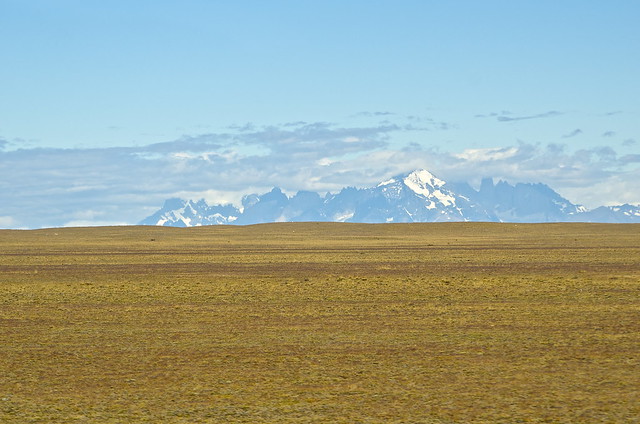 Patagonia: (grassland, mountains, eventually sea…)