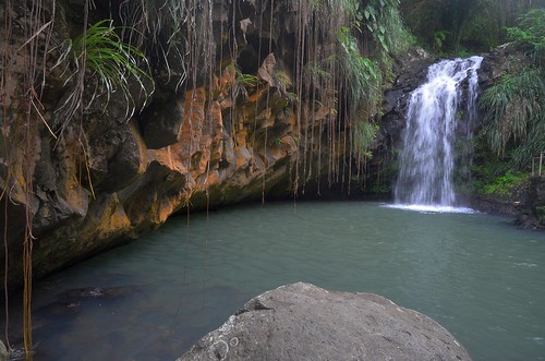 waterfall anendale grenada karibik caribbean regenwald rainforest wald fels rock creek river daylight tageslicht