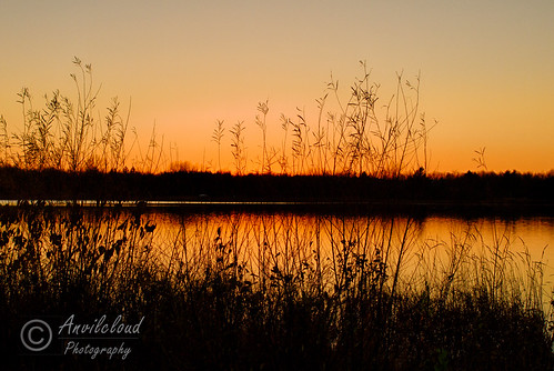 Autumn Sunset by Anvilcloud, sunset mississippiriver riversidepark carletonplace
